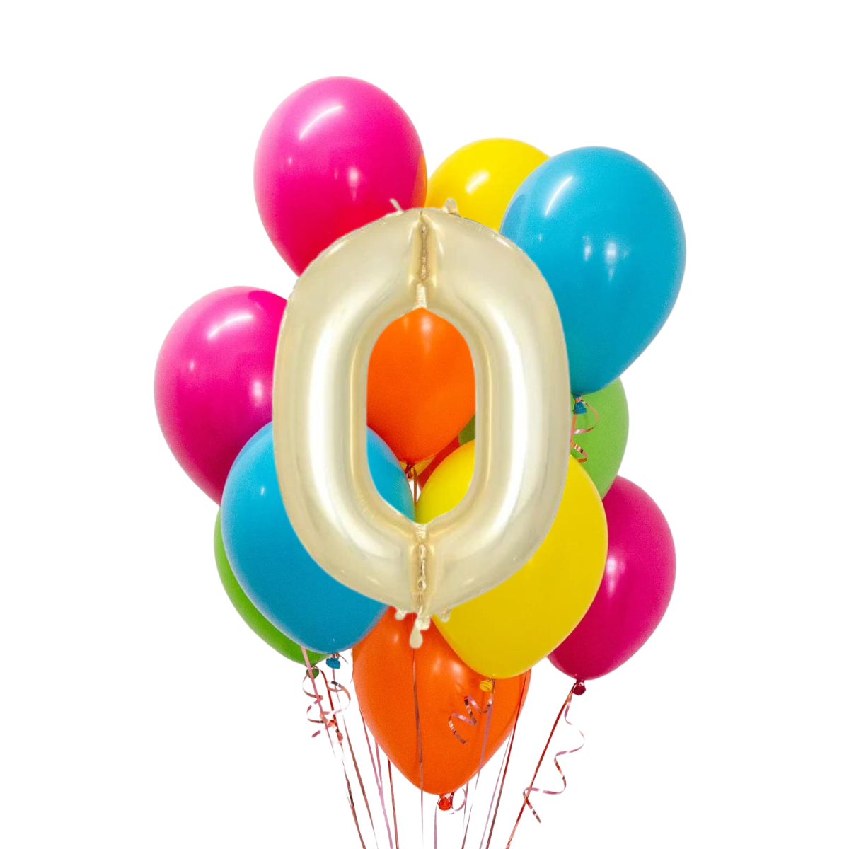 Fiesta Rengarenk Rakamlı Balon Buketi Seti | balOnin