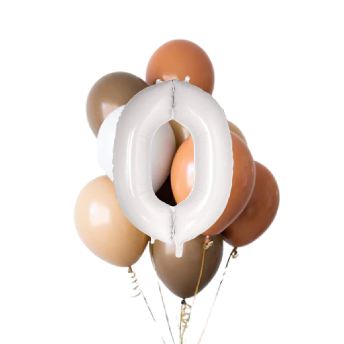 Mocha Kahve Rakamlı Balon Zinciri Seti | balOnin