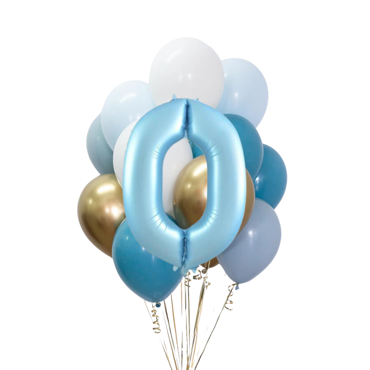Erkek Bebek Rakamlı Balon Buketi Seti | balOnin