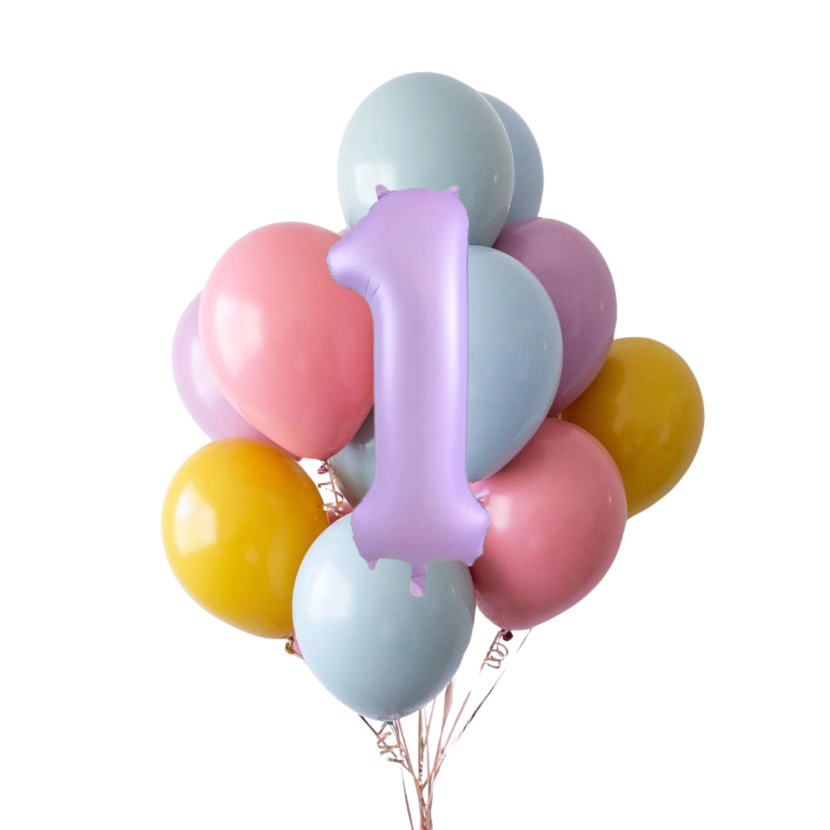Set di Catene di Palloncini con Numeri Arcobaleno Boho | balOnin