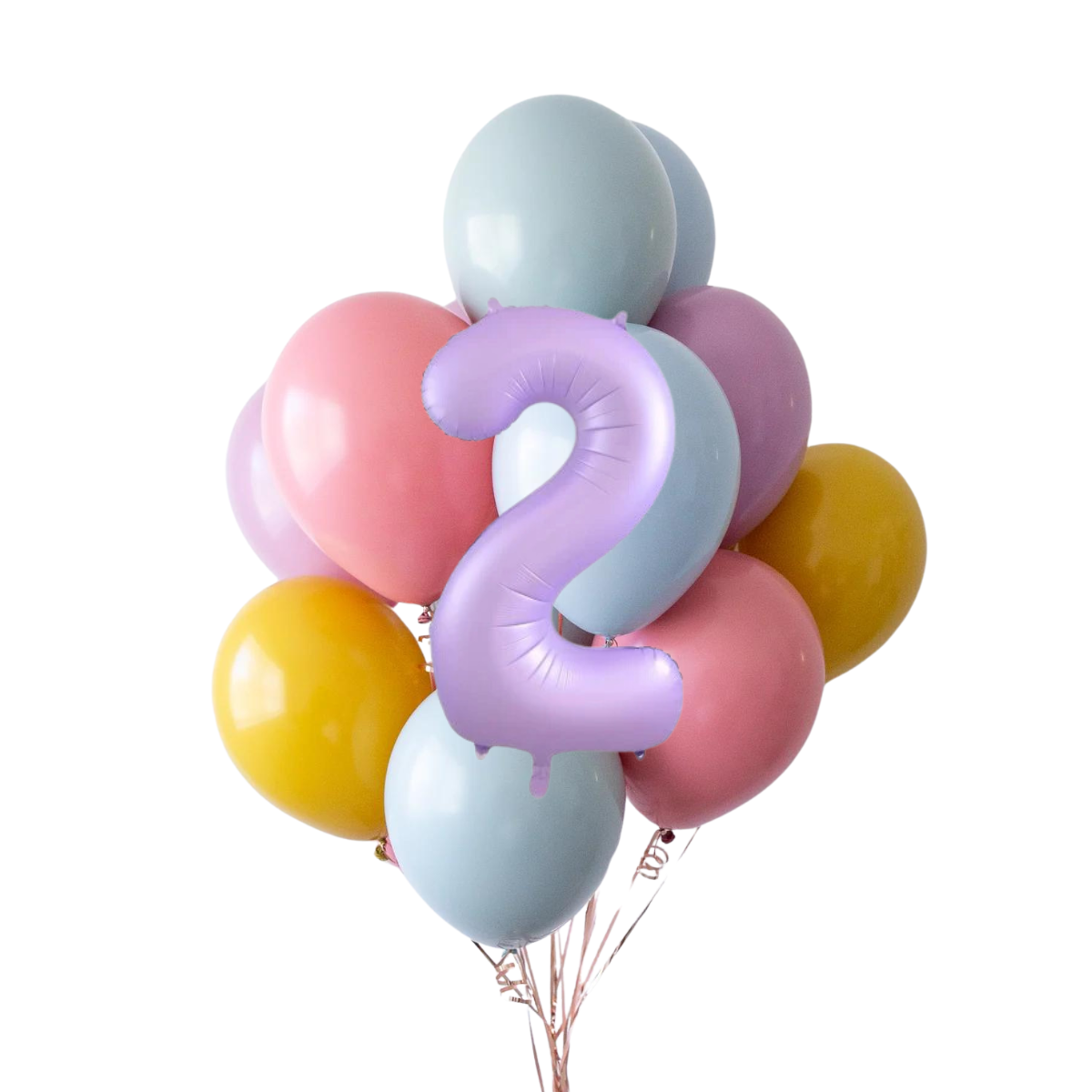 Set di Catene di Palloncini con Numeri Arcobaleno Boho | balOnin