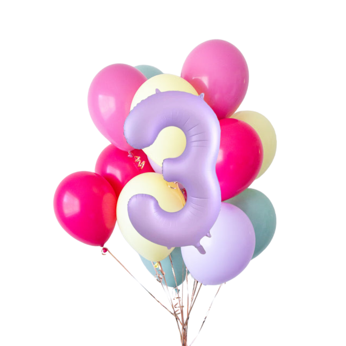 Şeker Çubuğu Rakamlı Balon Buketi Seti | balOnin