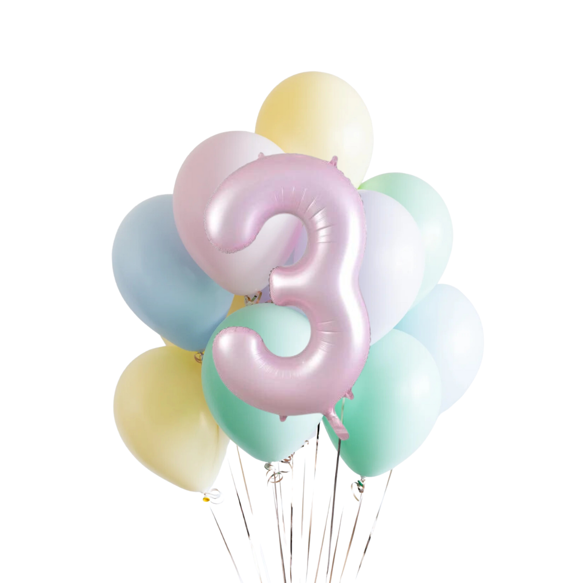 Makaron Rakamlı Balon Buketi Seti | balOnin
