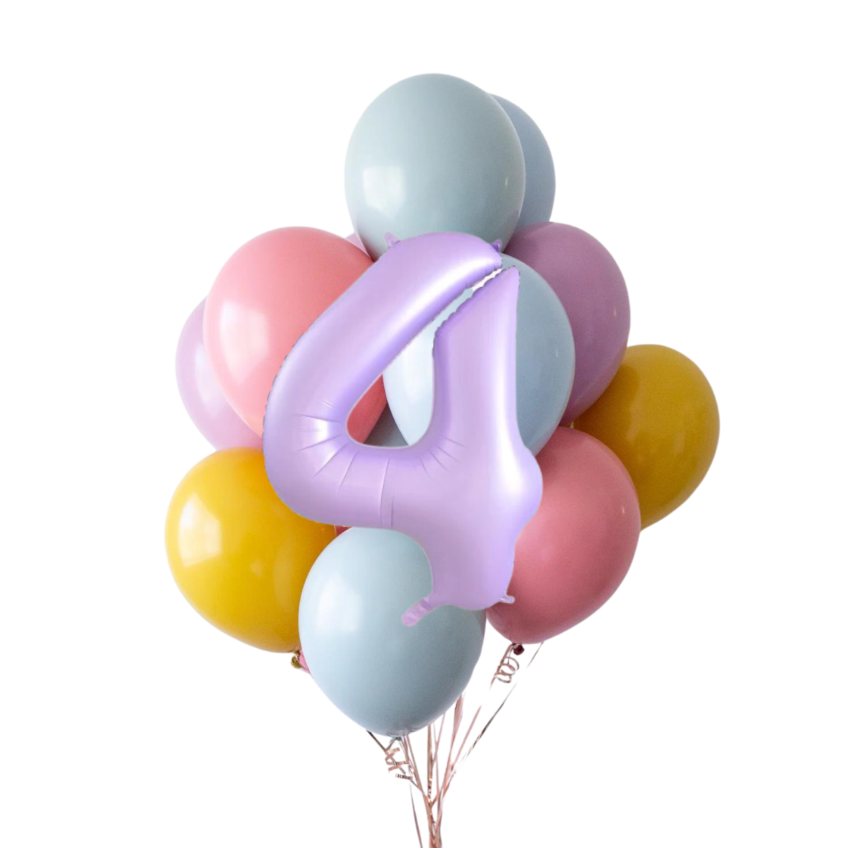 Set di Catene di Palloncini con Numeri Arcobaleno Boho | balOnin