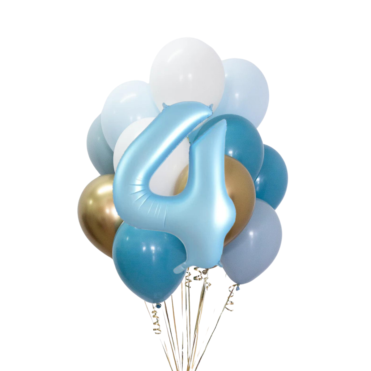 Erkek Bebek Rakamlı Balon Buketi Seti | balOnin