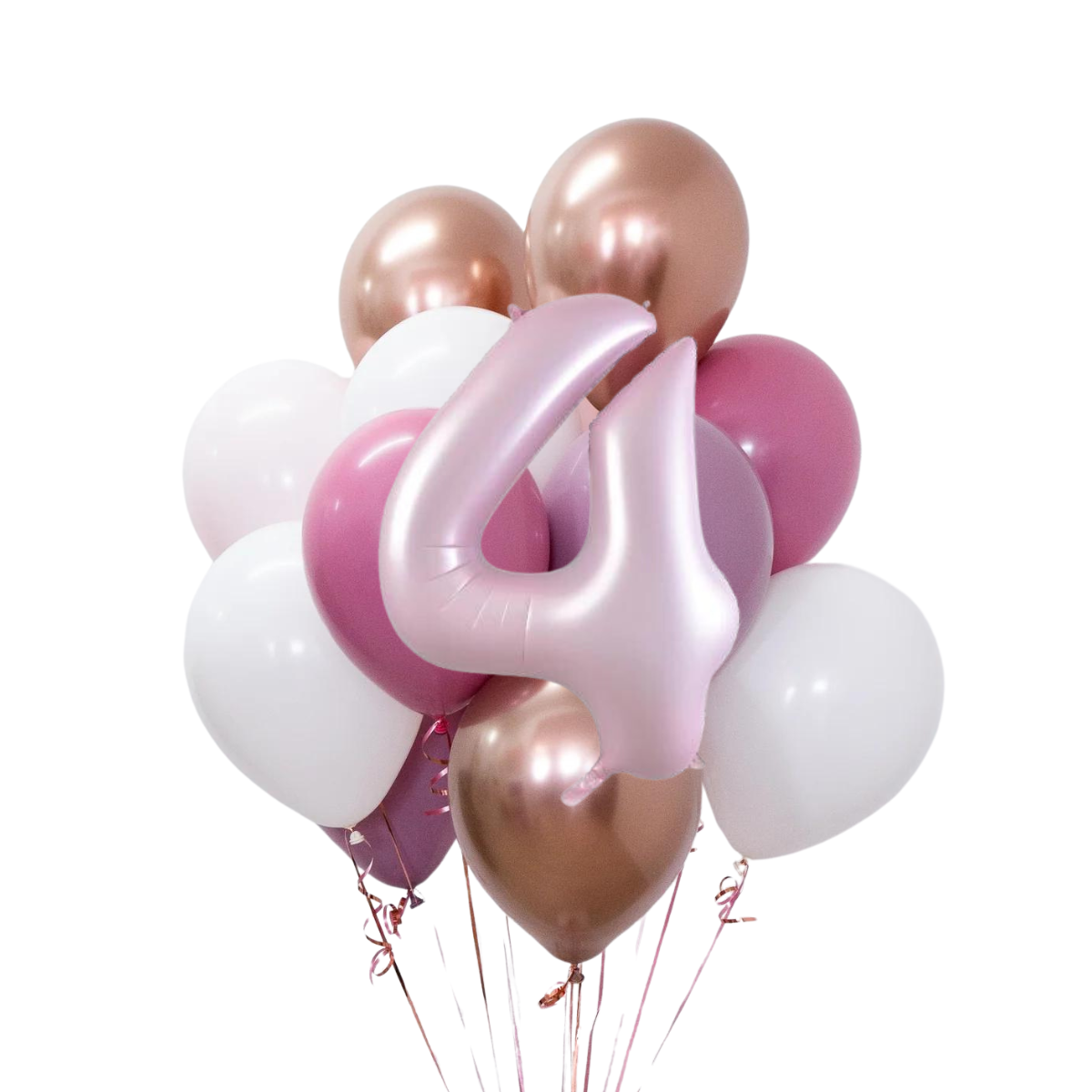 Kız Bebek Rakamlı Balon Buketi Seti | balOnin