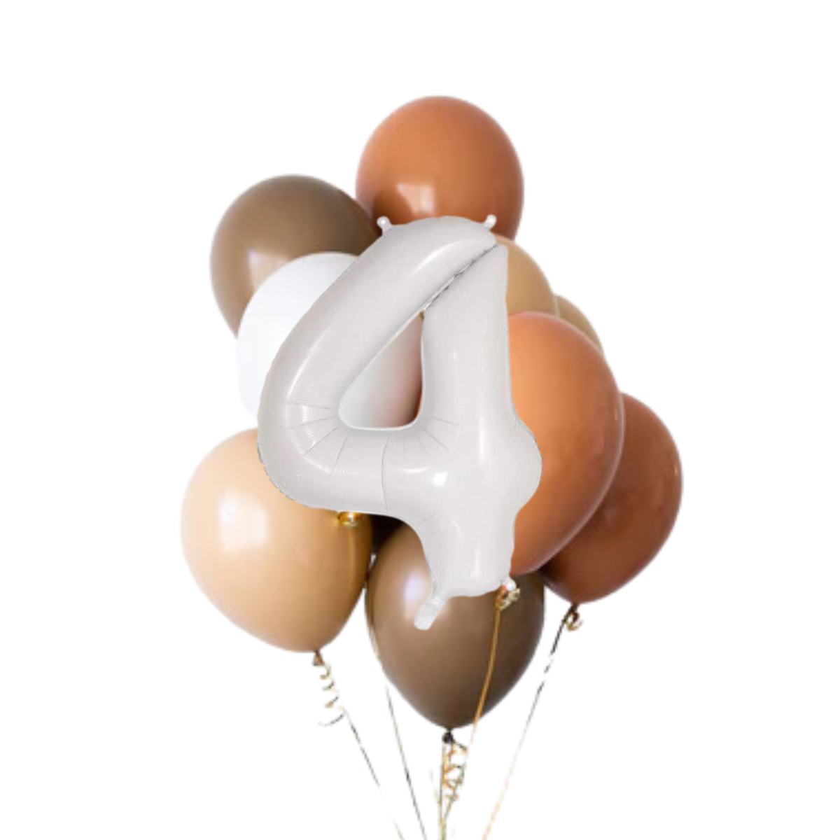 Mocha Kahve Rakamlı Balon Zinciri Seti | balOnin