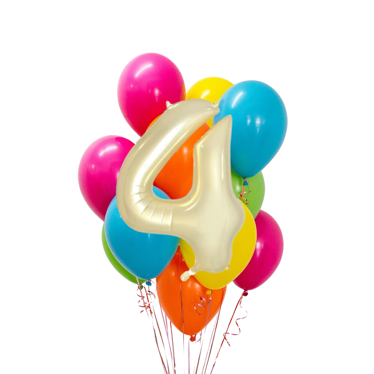 Fiesta Rengarenk Rakamlı Balon Buketi Seti | balOnin