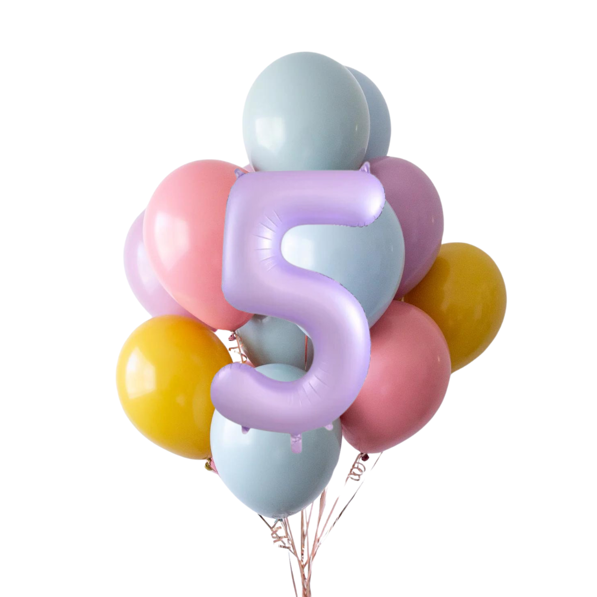 Set di Catene di Palloncini con Numeri Arcobaleno Boho | balOnin