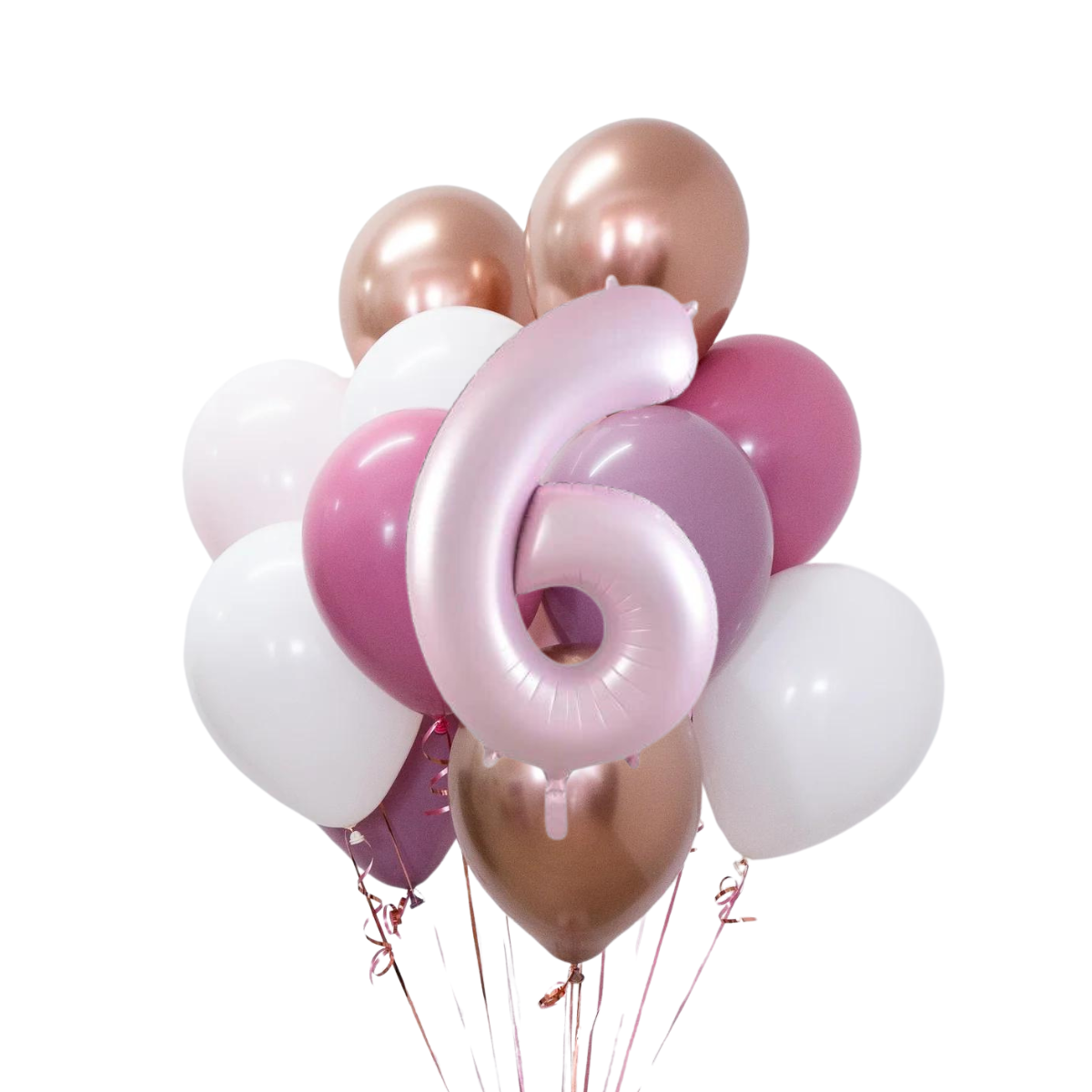 Kız Bebek Rakamlı Balon Buketi Seti | balOnin