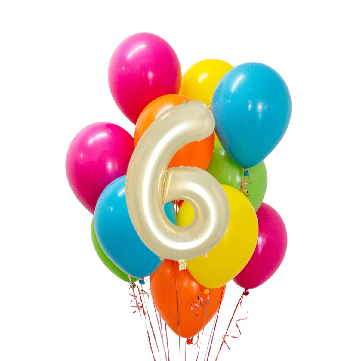 Fiesta Rengarenk Rakamlı Balon Buketi Seti | balOnin
