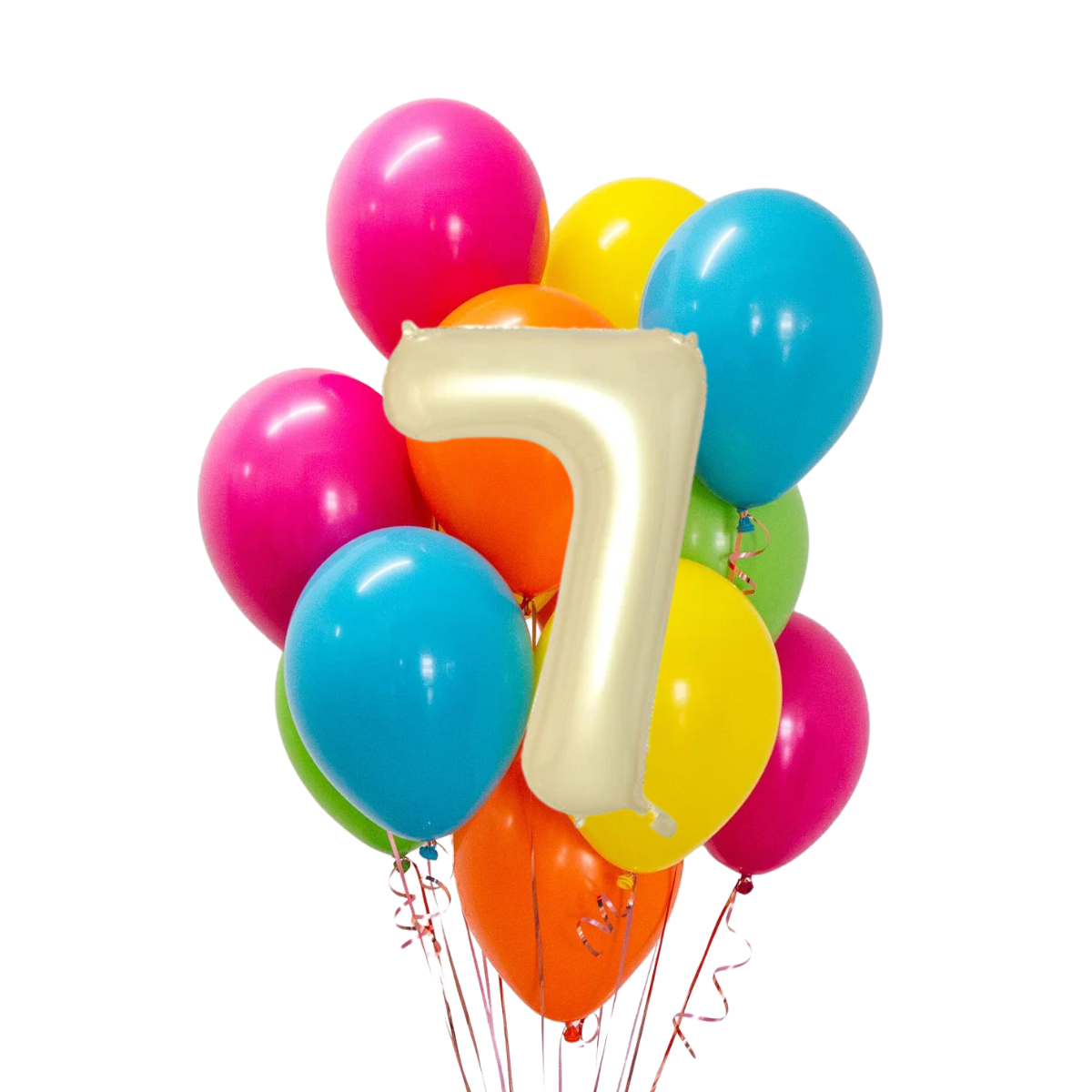 Fiesta Rengarenk Rakamlı Balon Buketi Seti | balOnin