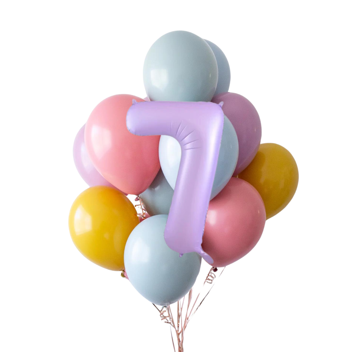 Set di Catene di Palloncini con Numeri Arcobaleno Boho | balOnin