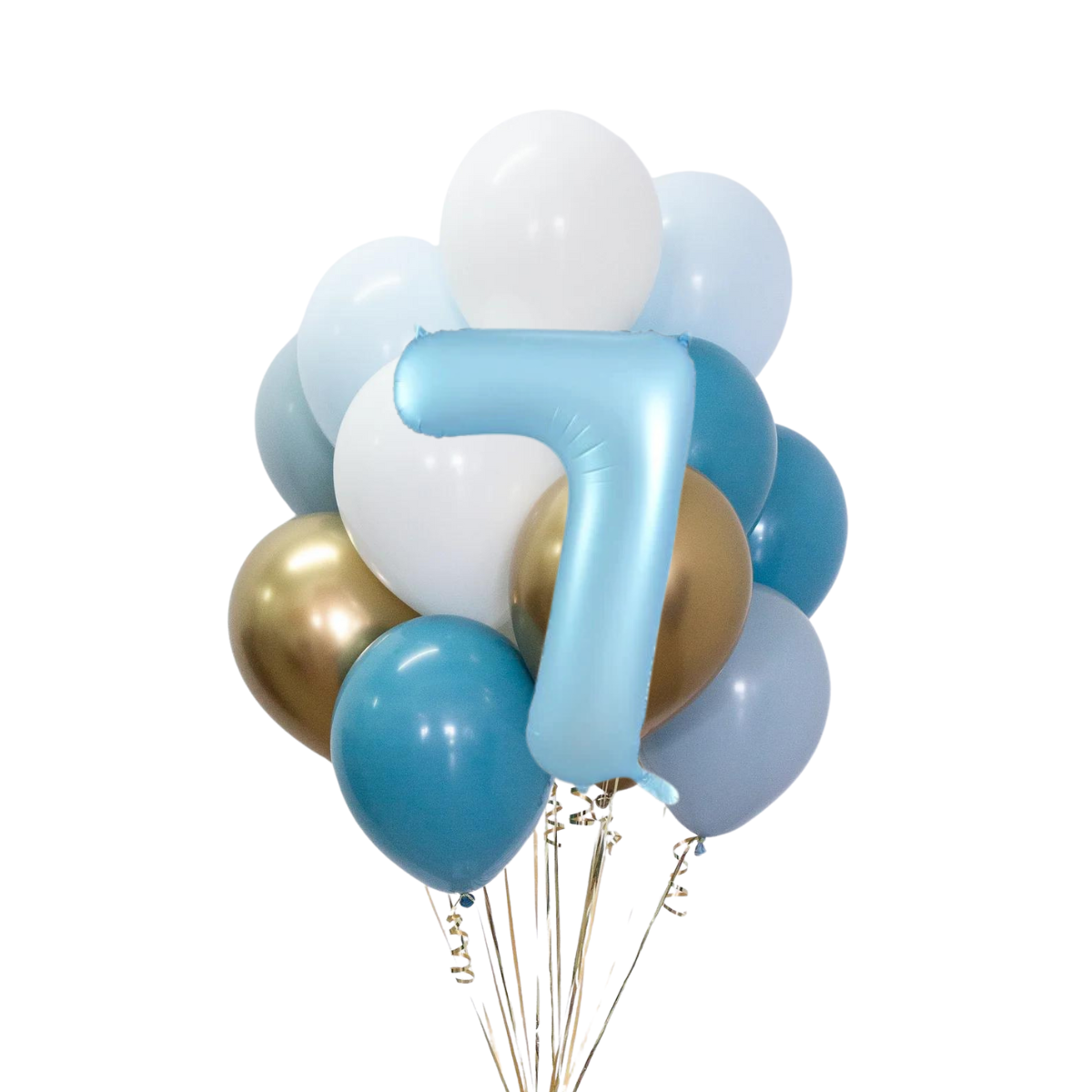 Erkek Bebek Rakamlı Balon Buketi Seti | balOnin