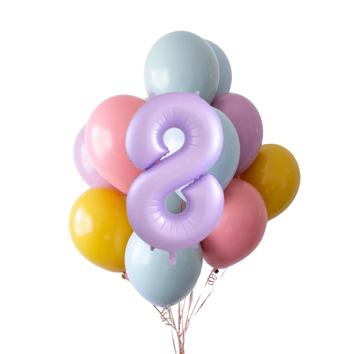 Set di Catene di Palloncini con Numeri Arcobaleno Boho | balOnin