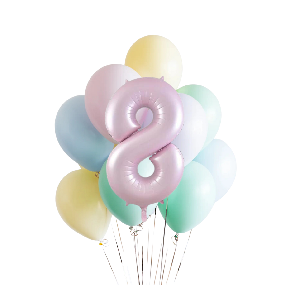 Makaron Rakamlı Balon Buketi Seti | balOnin