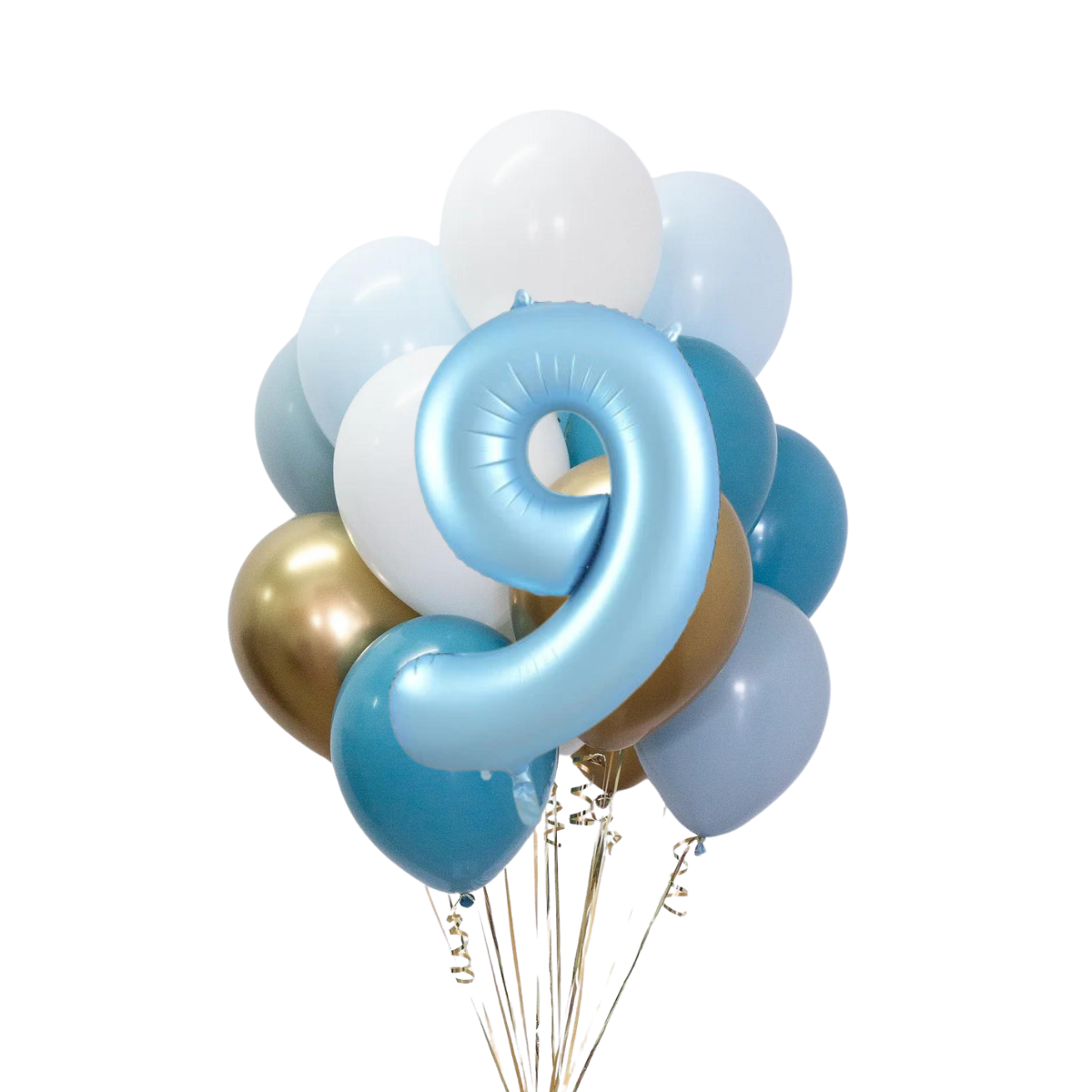 Erkek Bebek Rakamlı Balon Buketi Seti | balOnin