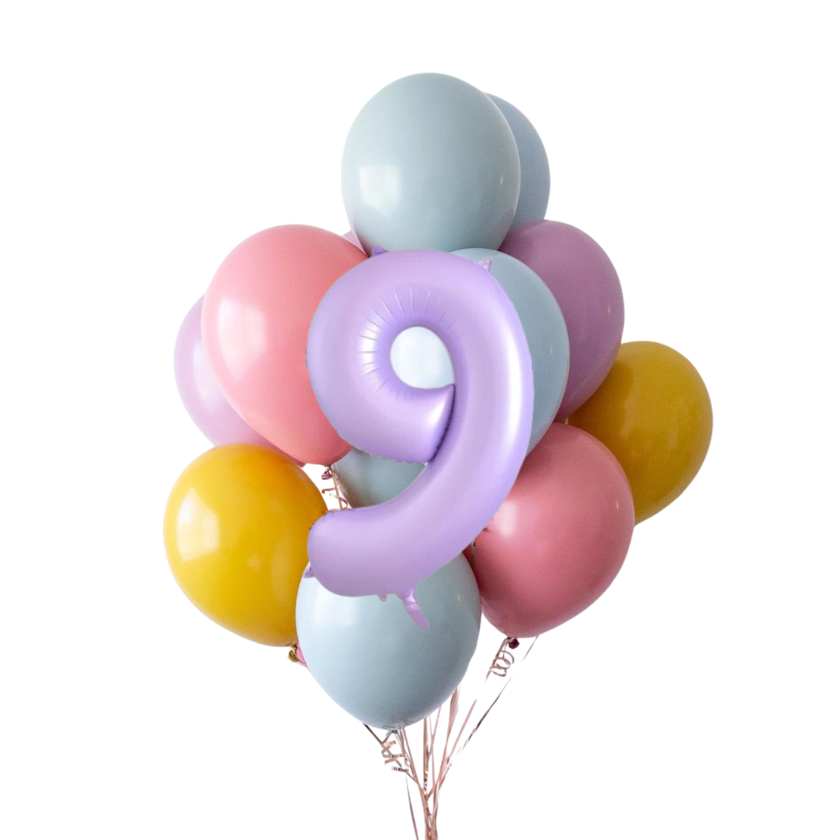 Set di Catene di Palloncini con Numeri Arcobaleno Boho | balOnin