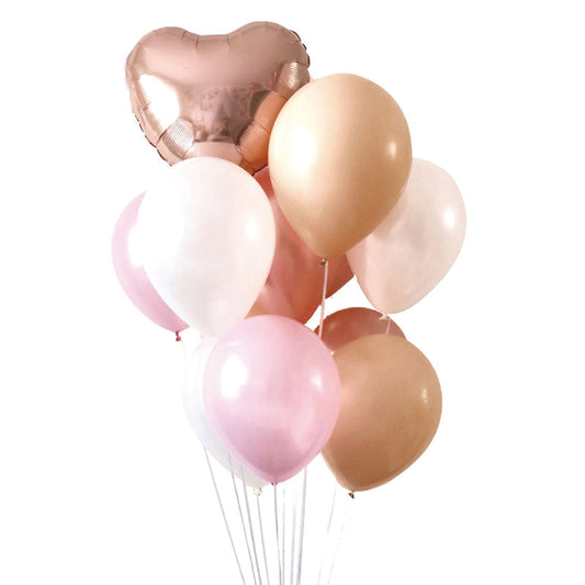 Pudra Zarafeti Lüks Balon Buketi Seti | balOnin