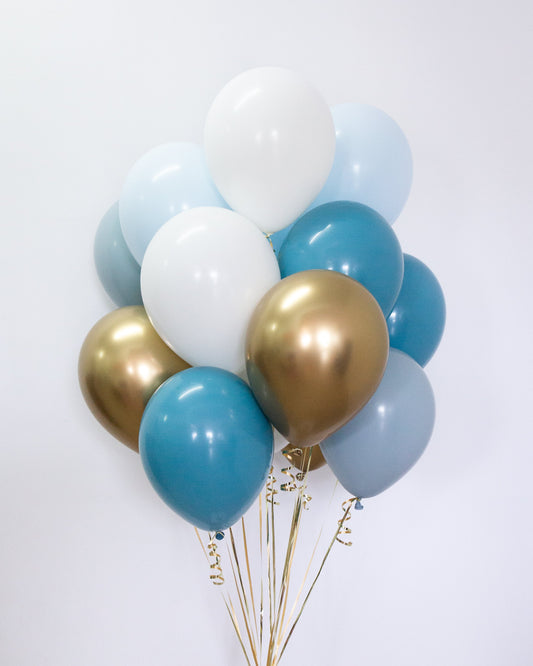 Erkek Bebek Lüks Balon Buketi Seti | balOnin