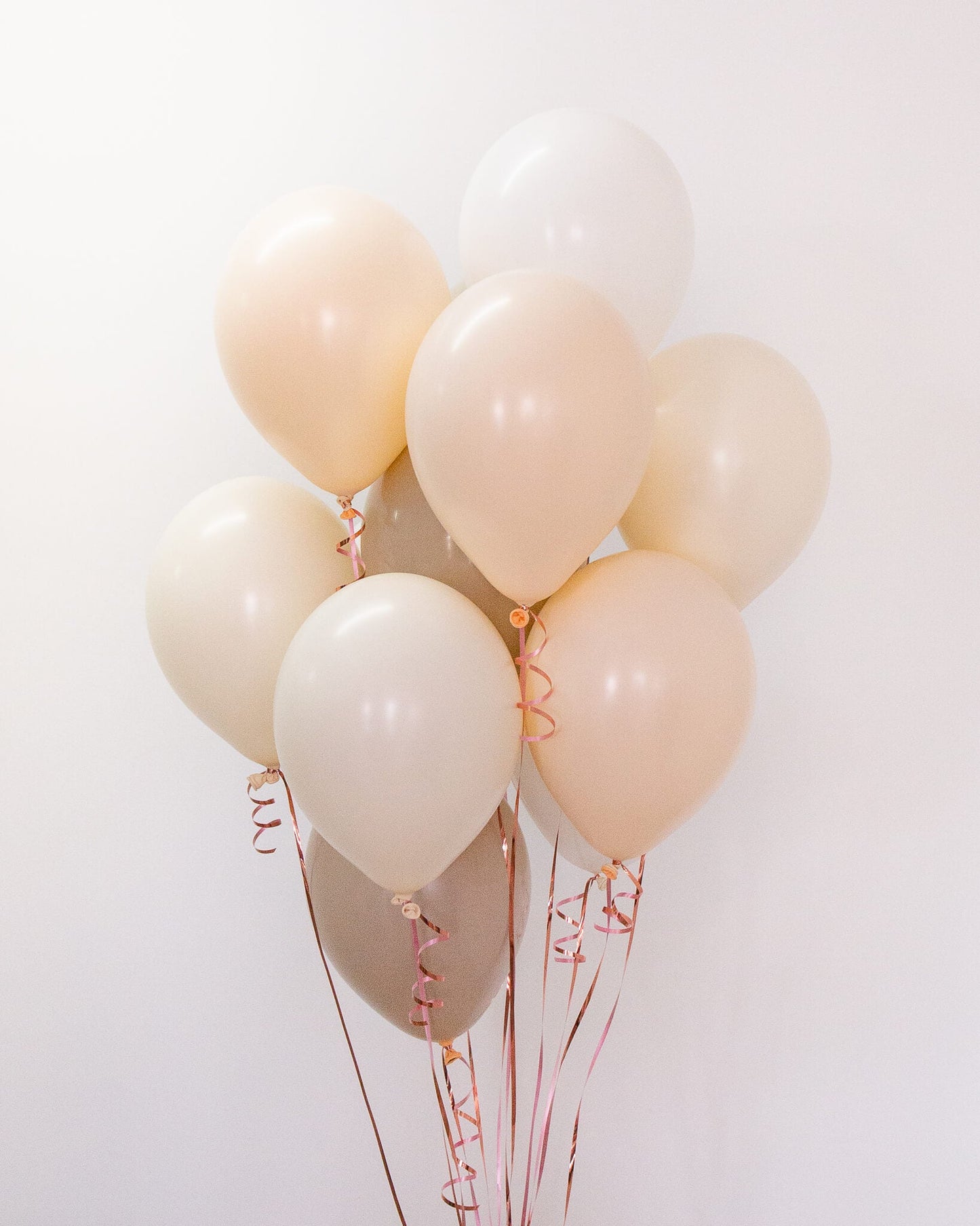 Naturel Krem Lüks Balon Buketi Seti | balOnin