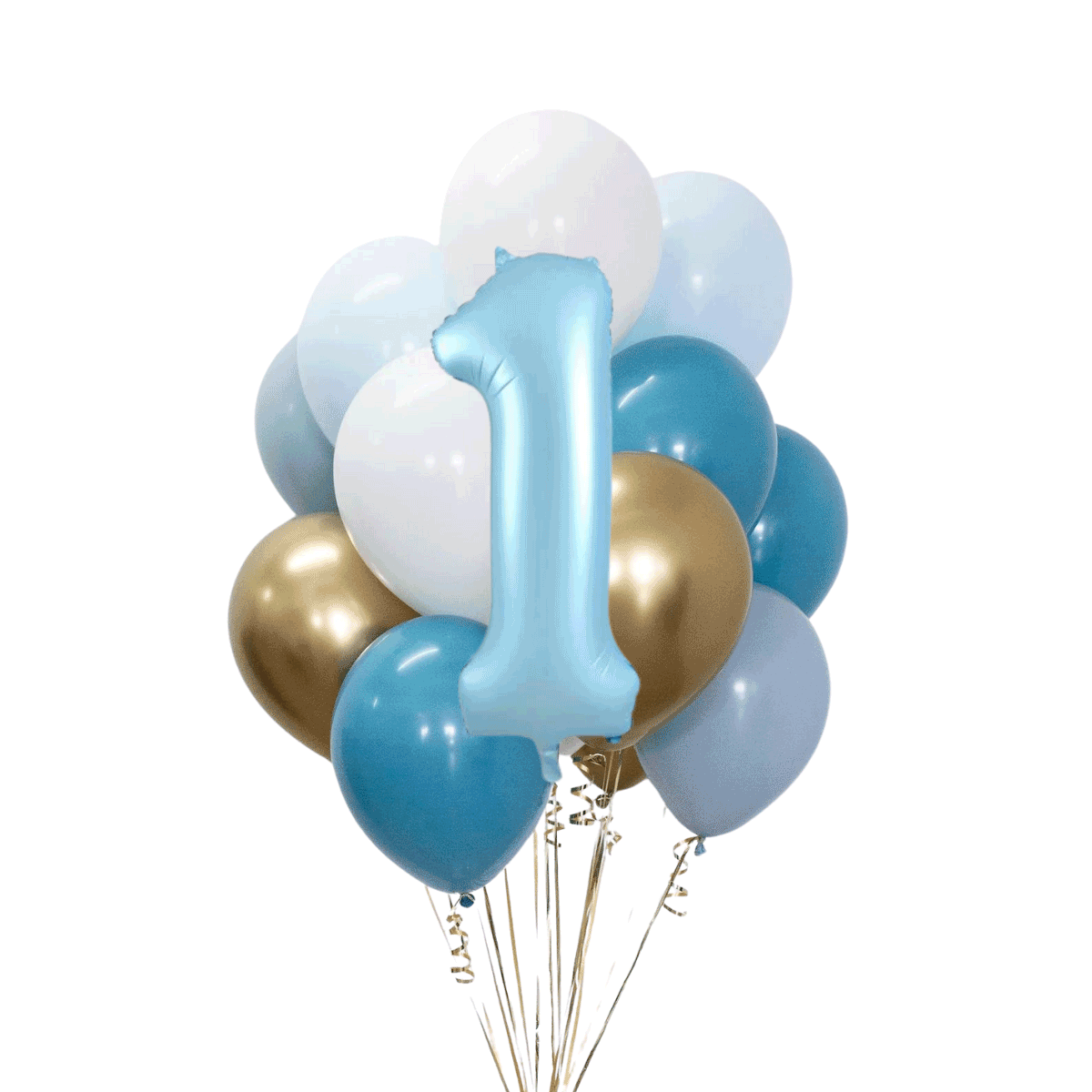 Erkek Bebek Rakamlı Balon Buketi Seti | balOnin