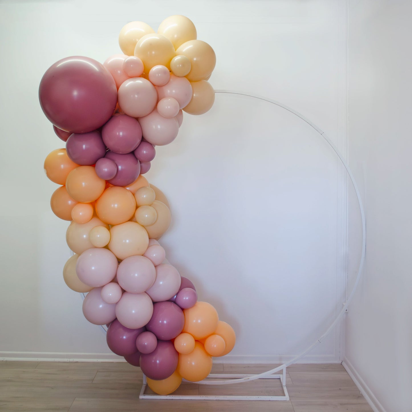 Mükemmel Şeftali Lüks Balon Zinciri Seti | balOnin
