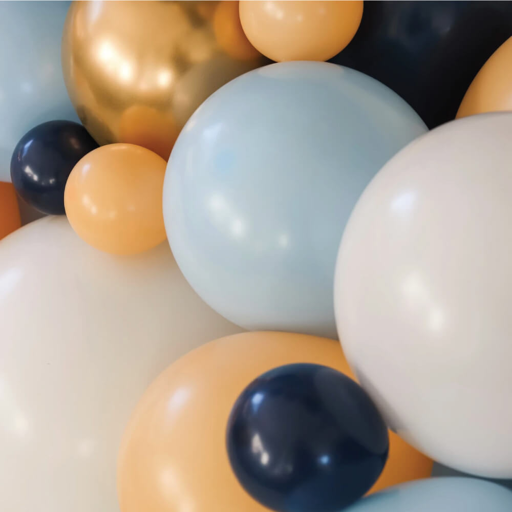 Echte blaue Ballon-Girlande | balOnin
