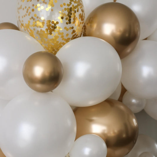 Altın Işıltı Lüks Balon Zinciri Seti | balOnin